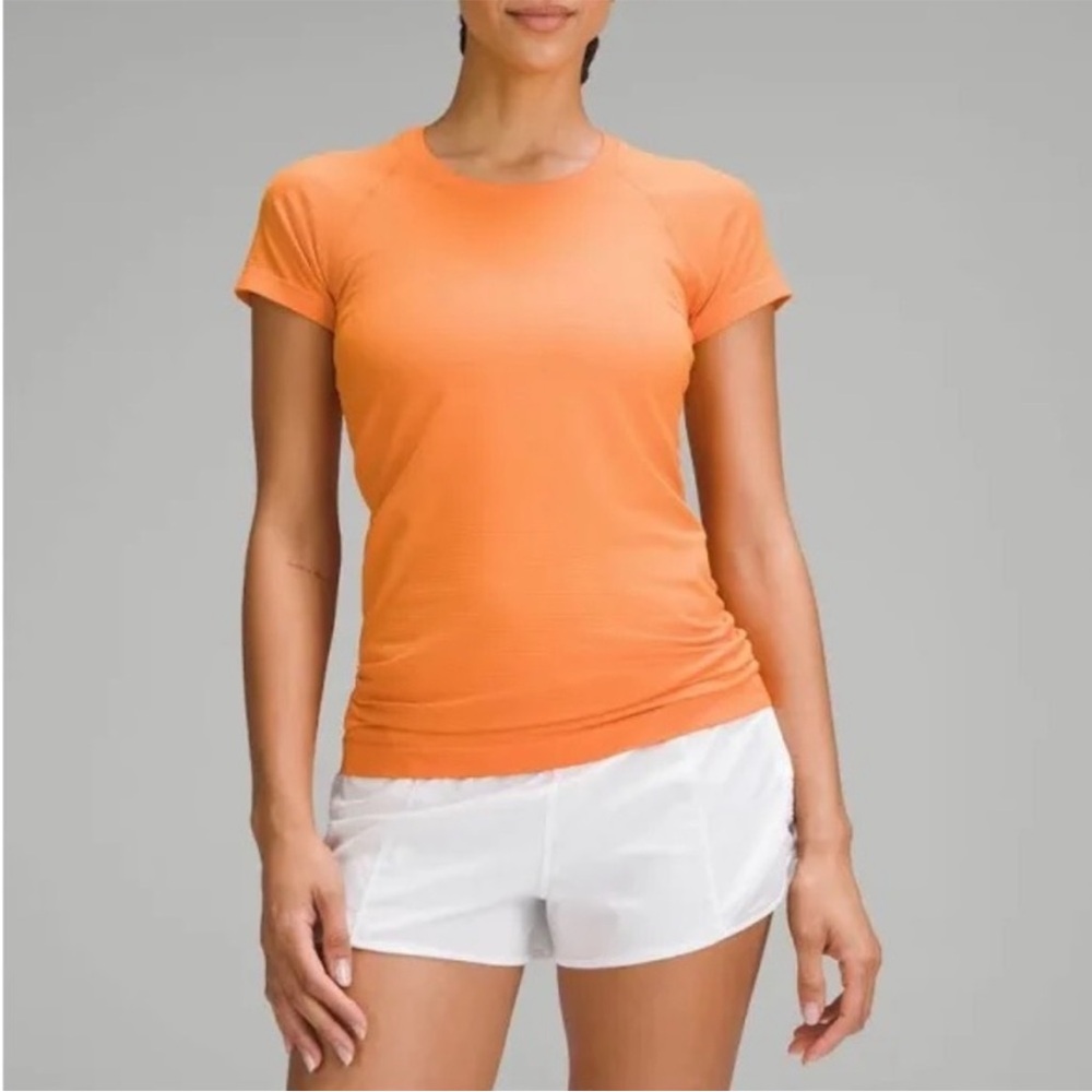 Lululemon Swiftly Tech Short Sleeve Shirt 2.0 Size 8 Orange